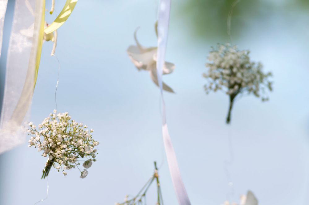 Fiori per matrimonio civile in giardino sul Lago Maggiore