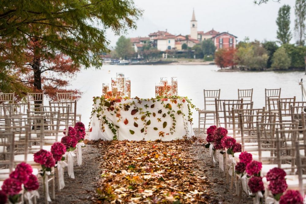 Matrimonio in autunno sul Lago Maggiore