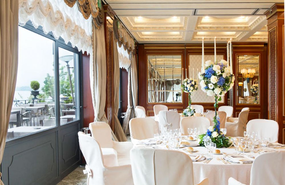 Allestimento floreale nozze Lago Maggiore, Hotel Splendid