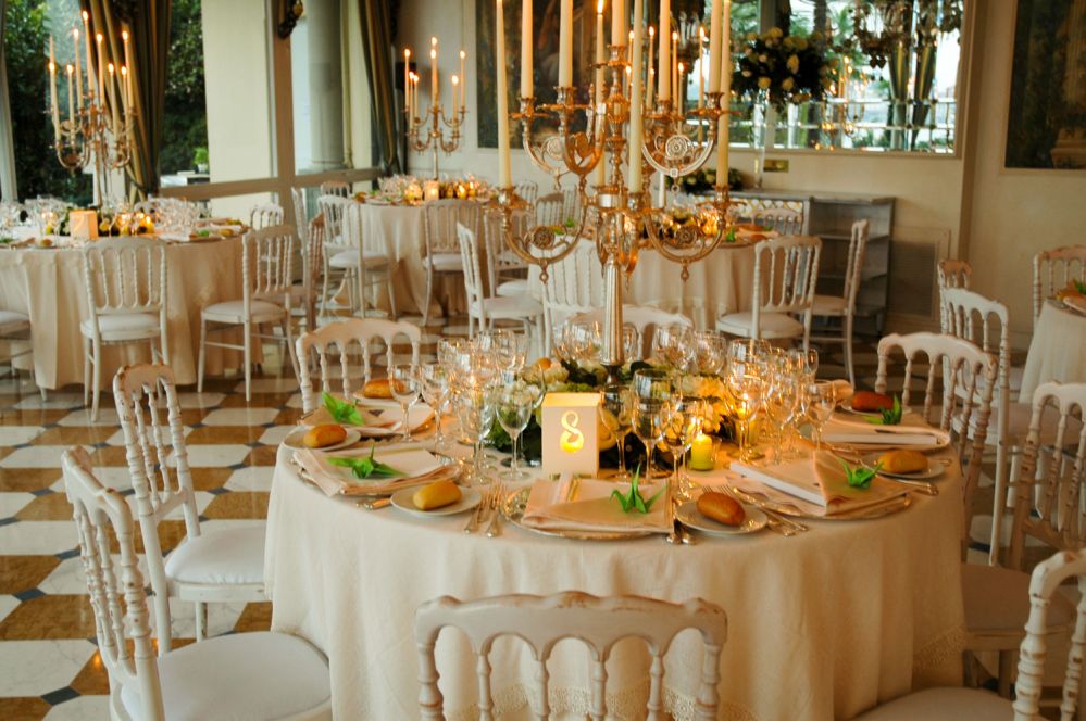 Floral decorations for a reception created by Giuseppina Comoli