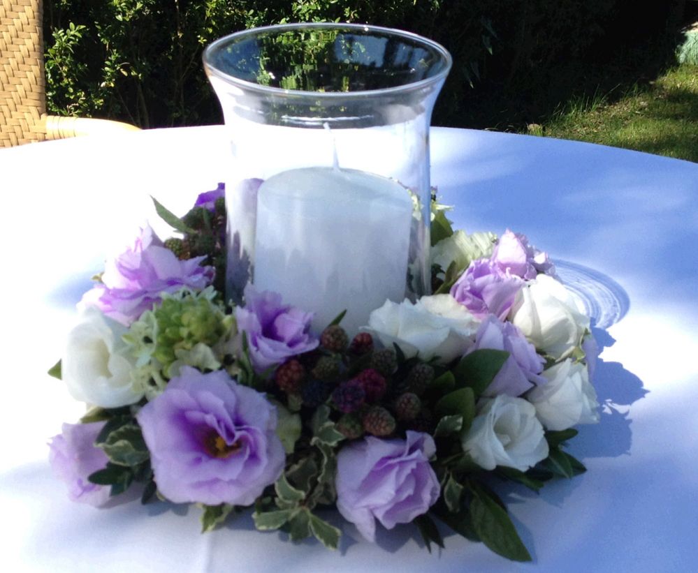 Floral table centerpiece created by Giuseppina Comoli